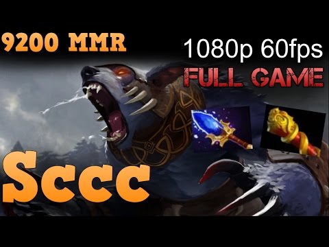 Sccc plays Ursa Aghanim Scepter 9000 mmr Full game.