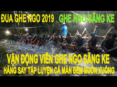 Đua ghe ngo 2019 | Vận động viên ghe ngo chùa Săng Ke tập rất hăng say | QHMT