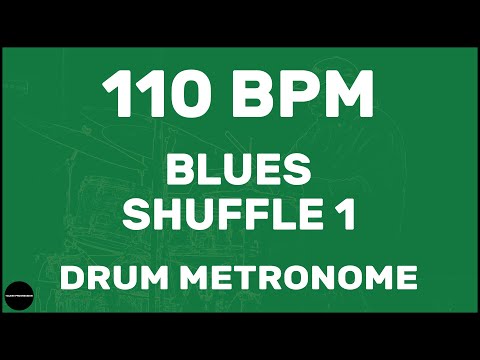 Blues Shuffle 1 | Drum Metronome Loop | 110 BPM