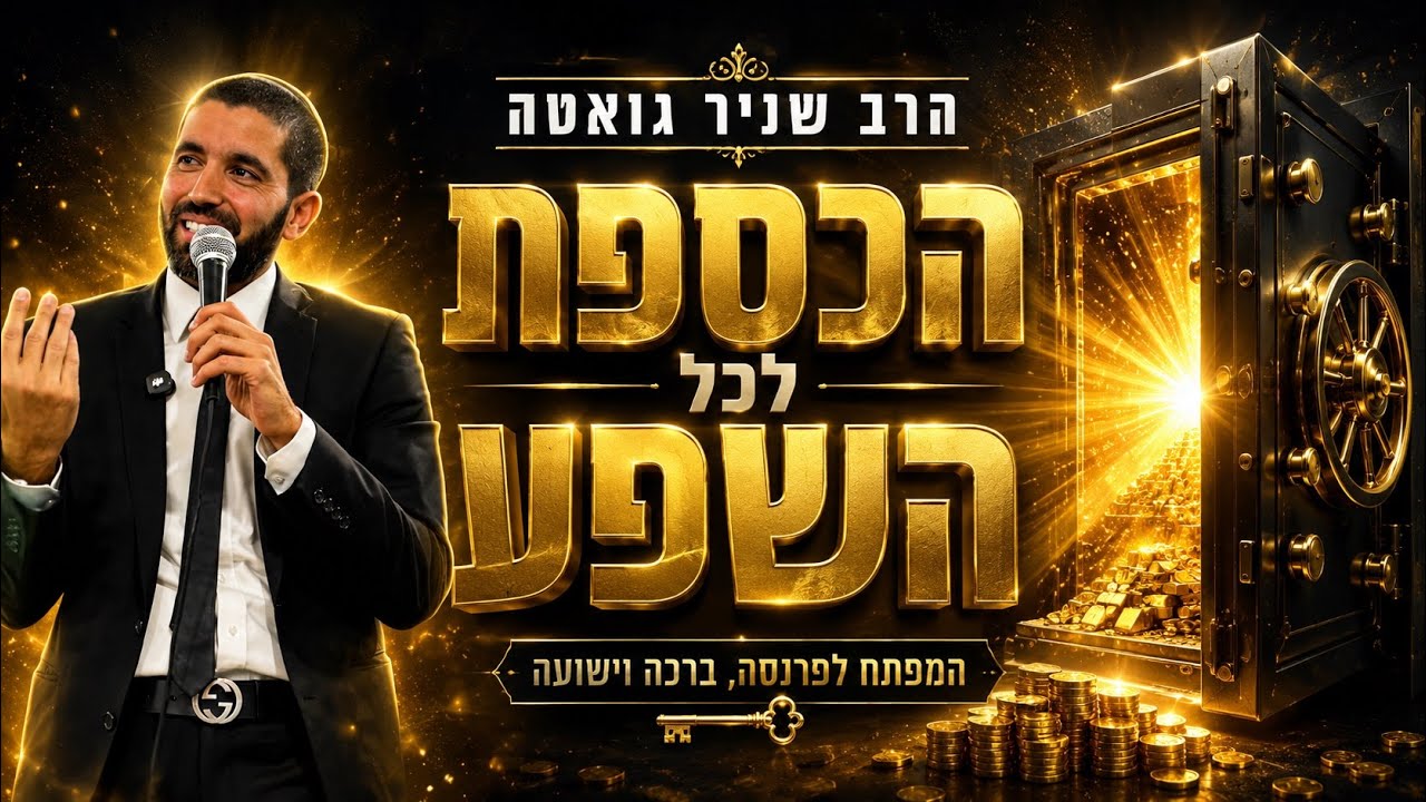 הכספת 💰גלו את האושר האמיתי - הרב שניר גואטה בשיעור נדיר עם סיפורים מטורפים