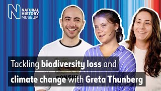 Tackling biodiversity loss and climate change with Greta Thunberg | NHM (Audio Description)