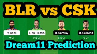 BLR vs CSK Dream11 Prediction|BLR vs CSK Dream11|RCB vs CSK Dream11 Prediction|