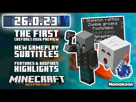 Minecraft 26.0.23 Beta & Preview - The first [Before] 2026 Preview update