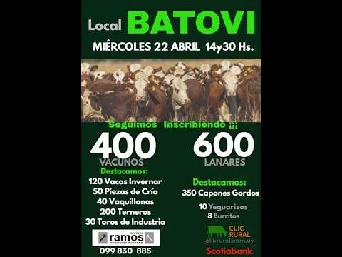 22/4/2026  Local Batoví - Tacuarembó - Escritorio Manuel Ramos