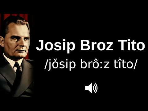 🇭🇷 How to pronounce Josip Broz Tito (CORRECTLY!)