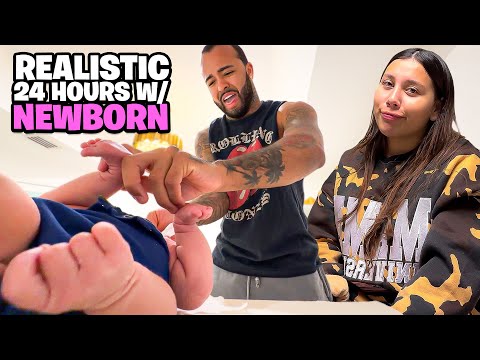A REALISTIC 24 HOURS WITH A NEWBORN…