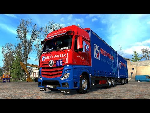 ETS2 Mercedes Actros MP4 Tandem im Nahverkehr 🚚 [1295] EURO TRUCK SIMULATOR 2