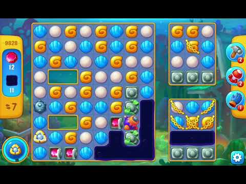 Fishdom Easy Level 9828 (with ingame lightning and bomb boosters) @choraelmin