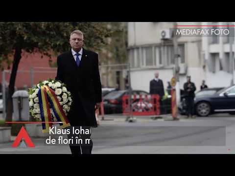 Stiri Mediafax 30 Octombrie – Iohannis a depus o coroană de flori în memoria victimelor „Colectiv”