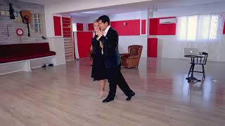 Sebastian Arce & Mariana Montes Lesson 129. Tango Apache. Changing the embrace. Tango