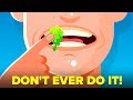 This Is Why YOU Should Never Ever Eat Your Boogers (Animation)! - The Infographics Show This Is Why YOU Should Never Ever Eat Your Boogers (Animation)!