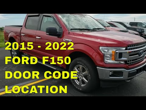 WHERE IS THE DOOR CODE FOR 2015 2016 2017 2018 2019 2020 2021 2022 FORD F150 DOOR CODE LOCATION