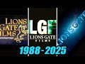 Evolution Of Lionsgate Logo 1988 2025