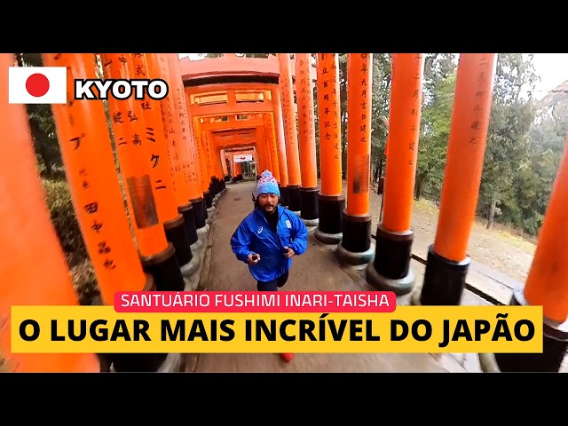 O lugar mais incrível que já corremos | Fushimi Inari-taisha | Kyoto, Japão