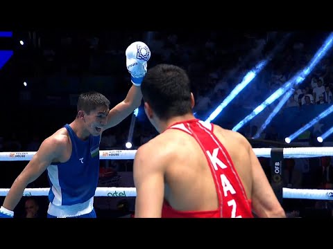 Finals (67KG) BEKBAUOV DULAT (KAZ) vs MUYDINKHUJAEV ASADKHUJA (UZB) | IBA  World Championships 2023