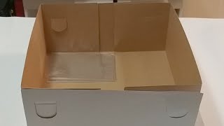 Cómo hacer una caja alta para pastel