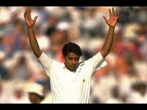 FIRST LBW HAT TRICK IN CRICKET BY AQIB JAVED AGAINST INDIA