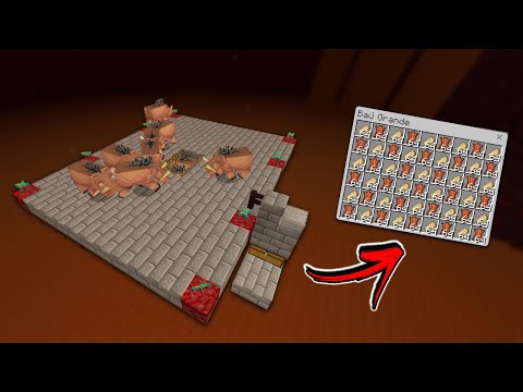 FARM DE HOGLIN SIMPLES MINECRAFT BEDROCK 1.21
