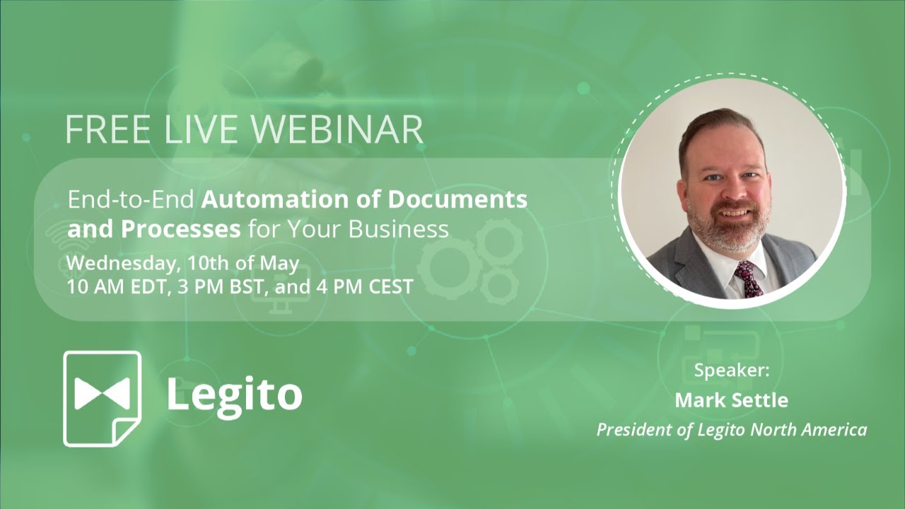 Webinar: End-to-End Automation of Documents and Processes for Your Business