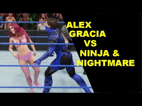 WWE 2K19 Alex Gracia vs Ninja & Nightmare - 2 on 1