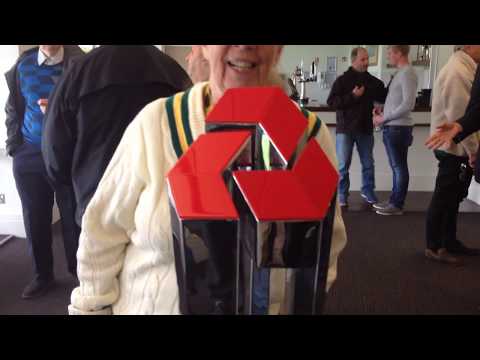 Notts Cricket display two cups won in one season, 2017