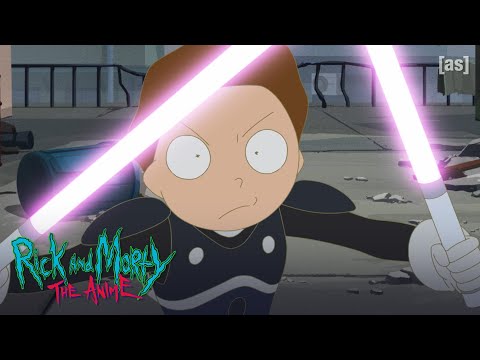 Morty Chased in VR | Rick and Morty: The Anime | adult swim