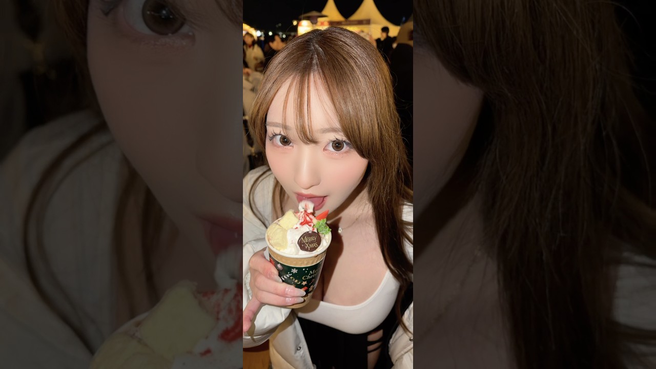 クリスマスマーケットで可愛いドリンク発見した‼️