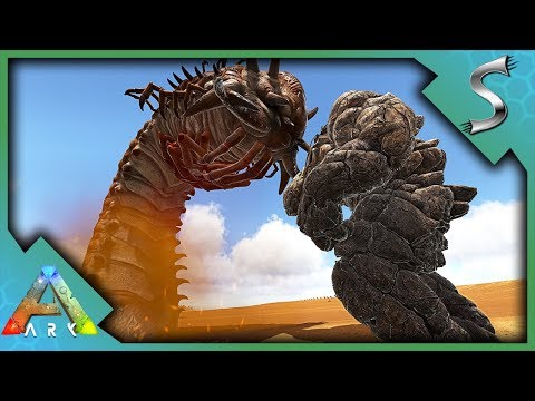 ROCK ELEMENTAL TAMING! ROCK GOLEM VS ALPHA DEATHWORM FIGHT! - Ark: Survival Evolved [S4E126]