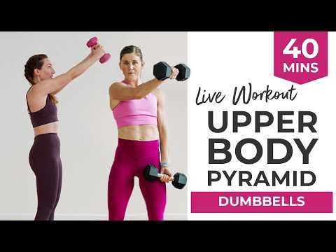 30 Minute Full Body HIIT with Weights Low Impact Pyramid