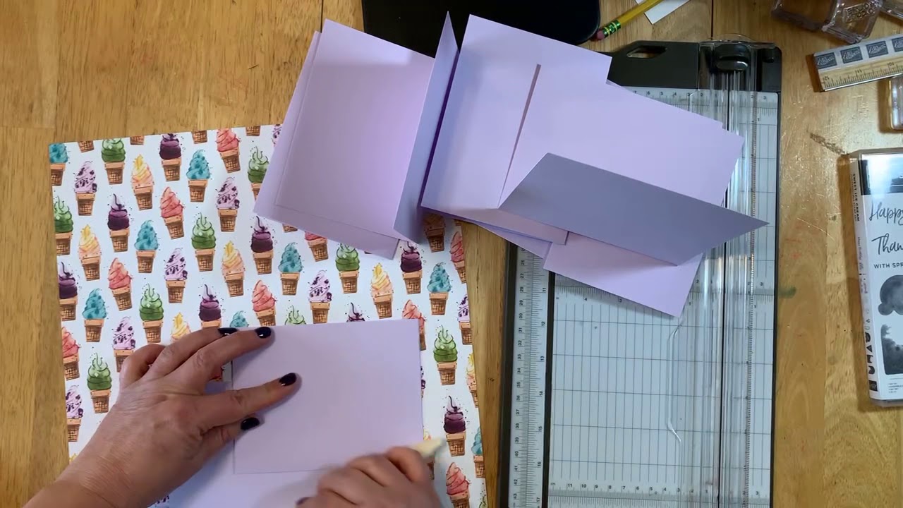 Amazing One Sheet Wonder 12x12 makes 8 Cards - Papercrafting Playdate #2