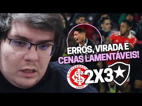 CASIMIRO REAGE: INTERNACIONAL 2 X 3 BOTAFOGO - BRASILEIRÃO 2022 (JOGO POLÊMICO) | Cortes do Casimito
