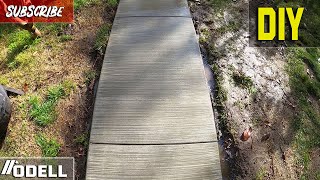 Beginner Concrete Side Walk Slab DIY