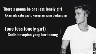 ONE LESS LONELY GIRL- Justin bieber LIRIK DAN TERJEMAHAN