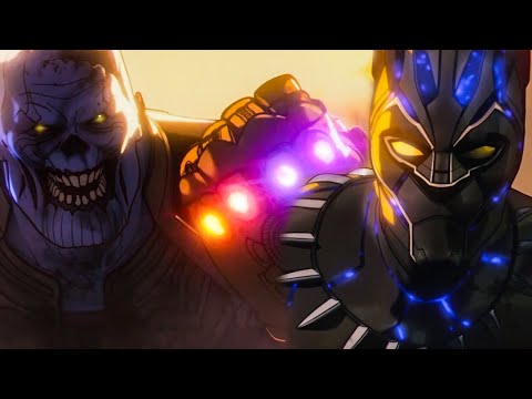 Black Panther vs. Zombie Thanos - Fight Scene - Marvel Zombies
