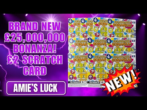 £25,000,000 Bonanza Scratch Card 🎟️ | Scratching the NEW £2 UK Card 🇬🇧💰
