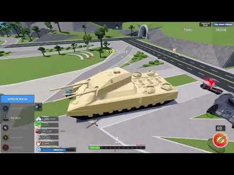 Driving the LandKreuzer P1000 Ratte in Car Crushers 2!