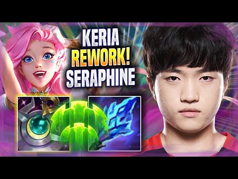 KERIA TRIES NEW SERAPHINE MINI REWORK! - T1 Keria Plays Seraphine SUPPORT vs Nautilus! | Season 2022