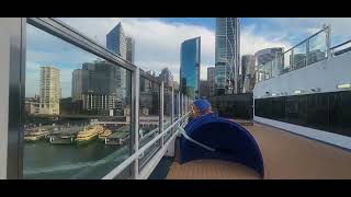 Carnival cruise top deck Sydney view
