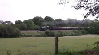 preview picture of video '5043 Earl of Mount Edgcumbe - The Whistling Ghost II - Ram Hill -14/06/14'