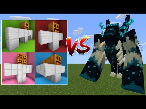 Mutant Warden vs ALL Iron Golems