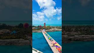 Coco Cay, Bahamas view from cruise boat. #travel #travelvlog #royalcaribbean #cruise #bahamas 🇧🇸
