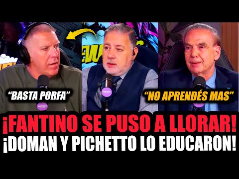 DOMAN AND PICHETTO EDUCATED FANTINO AND MADE HIM CRY!