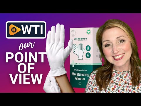 Clearbody Organics Small White Organic Cotton Gloves 5 Pairs (10 Pcs) – 100% Organic Cotton Gloves for Dry Hands –Reusable Moisturizing Gloves for Cracked Hands Repair - WTI product video review