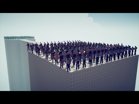 USSR ARMY CAN DEFEND THE CASTLE vs ZOMBIE ARMY - TABS - Totally Accurate Battle Simulator