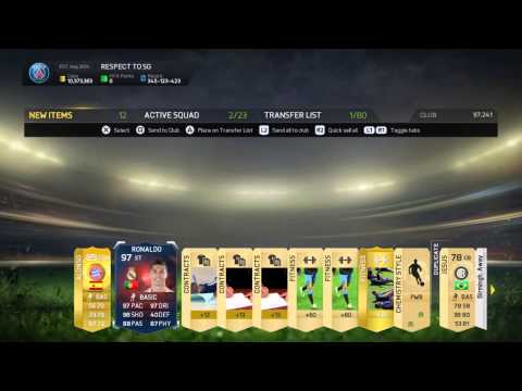 OMFG 97 ST Ronaldo in a pack, Fifa 15