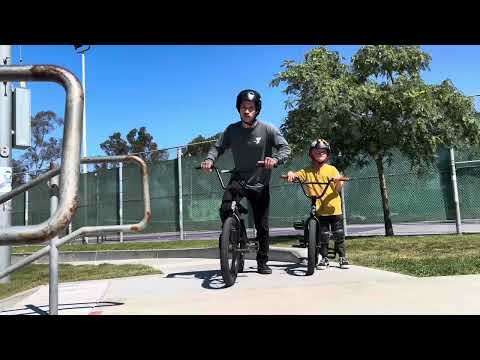 How to double peg grind on bmx with a 7 year old (Oskar Panceria )