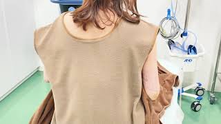 お腹の脂肪吸引、翌日の様子