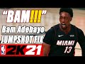 Bam Adebayo Jumpshot Fix NBA2K21 with Side-by-Side Comparison