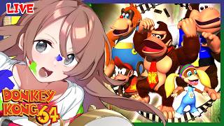 【#ドンキーコング64】ドンキーコング64を全力で楽しんでいくみお #2【はりねず みお】【#VTuber 】