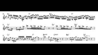 Sonny Stitt Lover Man Solo Transcription